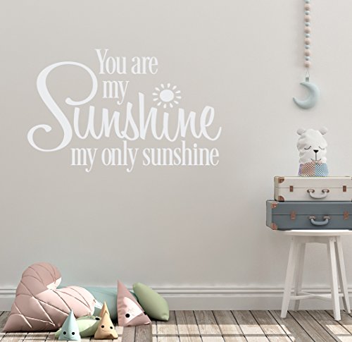 36"X24" You Are My Sunshine My Only Sunshine Song Child Happy Love You Nursery Baby Mother Wall Decal Sticker Art Mural Home Decor #TOP7