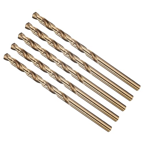 METALLIXITY Micro Drill Bit (#20) 4341 High-Speed Steel Gold 135° 5Pcs