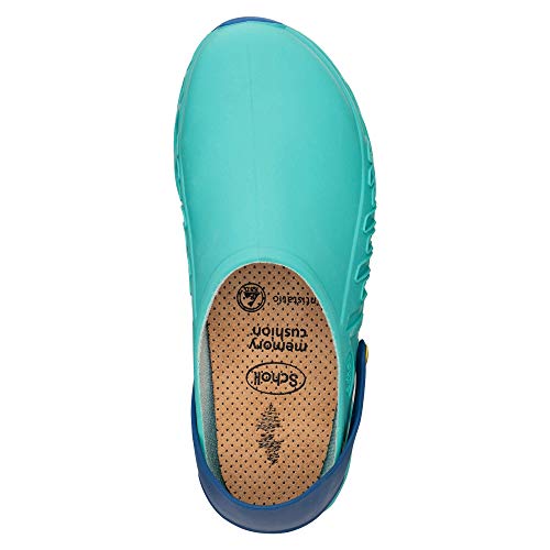 Scholl Evoflex - Professionelle Sanitärclogs für Herren und Damen, Ultraleicht, Komfortabel, Verstellbarem Riemen, Rutschfester Sohle, Herausnehmbarer Memory-Einlegesohle mit Antibakteriellem Futter