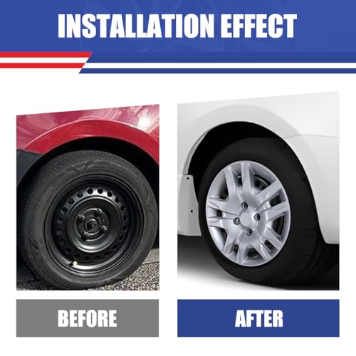 Image of Winjet 16 inch Hubcaps for 2007-2012 Nissan Sentra Wheel Rim Covers, [Only Fit Iron Hub & Steel Wheel] Heavy Duty PP Material, Install Using Original Screws (16 Inch Set of 4, Lacquer)