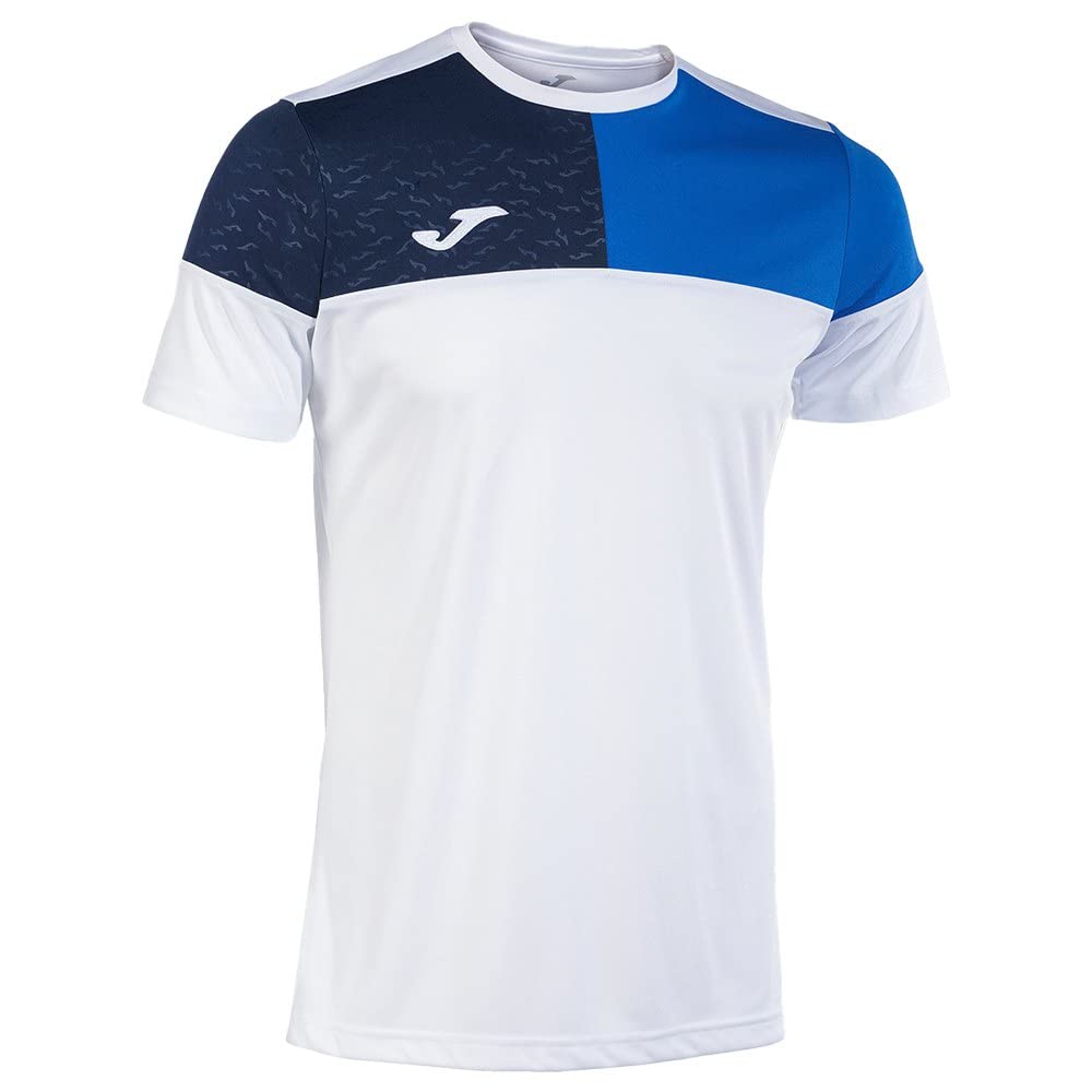 Joma Men's Short-Sleeved T-Shirt - 6XS - 3XL - Crew V Royal White