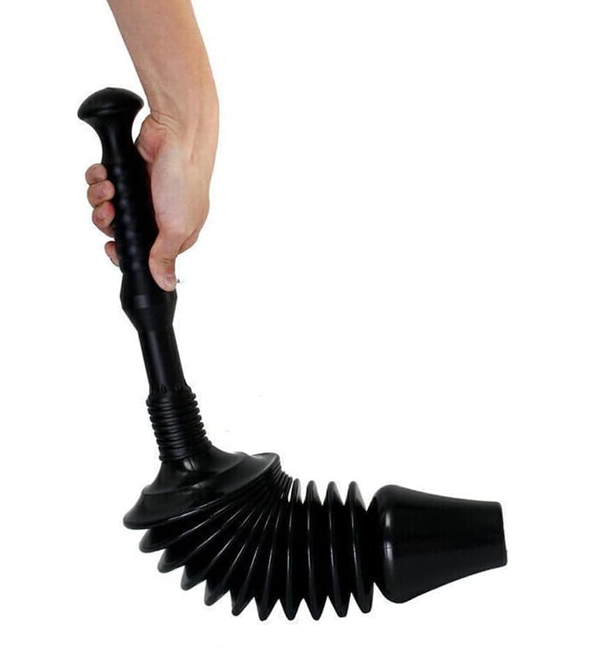 Unibos Powerful Toilet Plunger | Tested & Proven to Clear & Unblock Tough Drain Blockages | Air Has 8x More Power Than Traditional Toilet Plungers