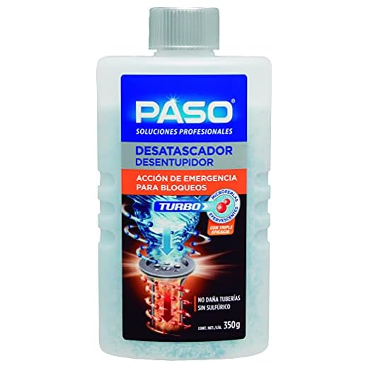 PASO - Desatascador turbo - Perlas desatasca tuberias - Alta eficacia - 350GR