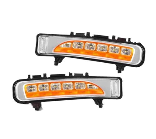 Intermitentes dinámicos con cubierta amarilla premium y luces de circulación diurna DRL