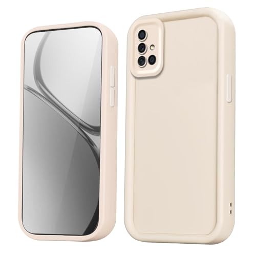 HAOYE Funda para Samsung Galaxy A51,Silicona Carcasa Antigolpes con Bordes Elevados/Esquinas Reforzadas y Diseño Elegante - Blanco