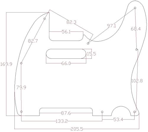 Dopro Pickguard de guitare 8 trous pour guitare Fender Telecaster USA/Mexican Argenté miroir - Les Beatles, Paul McCartney, John Lennon, RIngo Starr, George Harrison Dopro Pickguard de guitare 8 trous pour guitare Fender Telecaster USA/Mexican Argenté miroir – Image 5