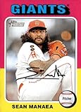 2024 Topps Heritage Baseball #64 Sean Manaea SP San Francisco Giants Official MLB Trading Card (Stock Photo Shown, Card in Near Mint to Mint Condition)