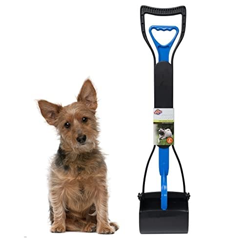 Image of Spotty Easy Clean-Up Spring Action Waste Pooper Scooper - Lightweight, Durable Scooper for efficient Clean-Up for Your Pet with Durable Ergonomic Handle, Blue, Orange, or Green - Assorted Colors