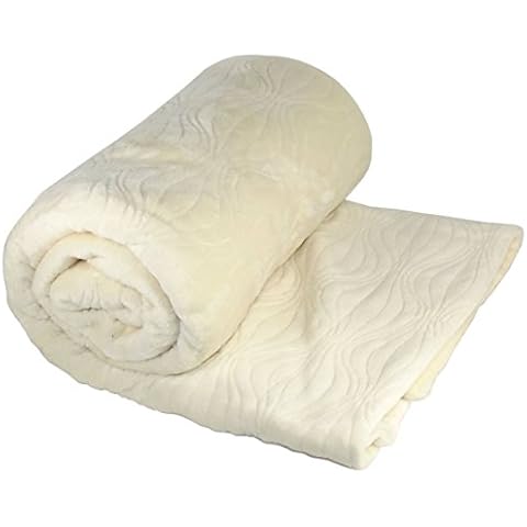 Home Soft Things Quilted Flannel Fleece Throw Blanket Cover