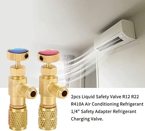 Válvula de carga refrigerante R12 R410 con adaptadores y control de flujo miniatura 6