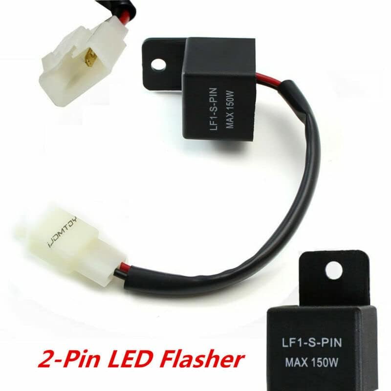 Motorcycle Turn Signal Lights Hyper Flash 2-Pin Electronic LED Flasher Relay New