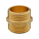 RIEGOPRO Machón roscado fabricado en latón. Disponible en 1/2', 3/4', 1', 1 1/4', 1 1/2' y 2'. (1')