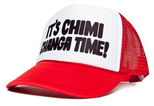 Posse Comitatus It's Chimichanga Time Unisex-Adult Trucker One-Size Hat White/Red