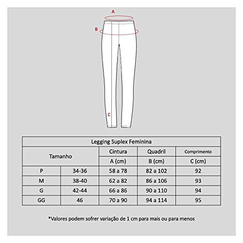 Kit 4 Leggings Heide Ribeiro Suplex Cintura Alta