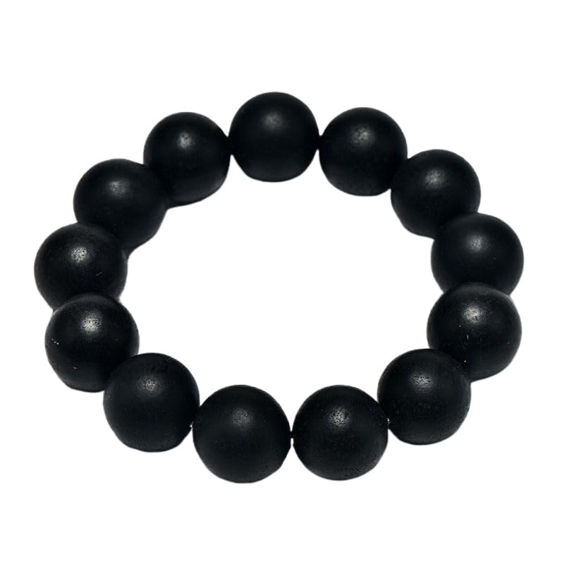 Bracelet en bois d'agar pur et salive de dragon noir pour votre méditation