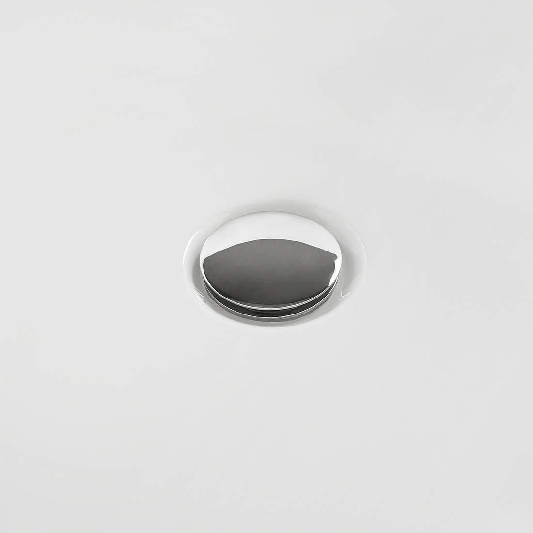Stilvolle Acryl Badewanne oval freistehend weiß mit Überlauf 170 x 80 cm Nevis