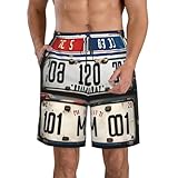 Utilisation polyvalente : conçu pour être polyvalent, ce maillot de bain imprimé plaque d'immatriculation est parfait pour la marche, la course, le surf, ou simplement pour se détendre à la plage ou à la maison, vous assurant de rester élégant et confortable dans n'importe quel environnement.