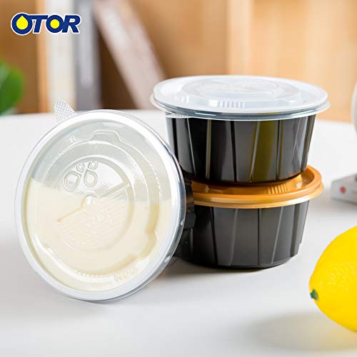 Otor 15Oz Meal Prep Food Container Sets With Airtight Lids Deli Container Bento Box Lunch Boxes Take Away Food Storage Two-Color Process Stackable Reusable Bpa Free 40 Sets #TOP7