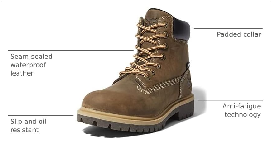 Image of Timberland PRO Women's Direct Attach 6 Inch Waterproof Insulated Soft Toe Boots