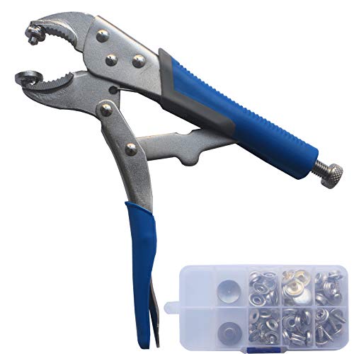 Screw Snaps Locking Pliers Kit â¦ (Blue+Grey)