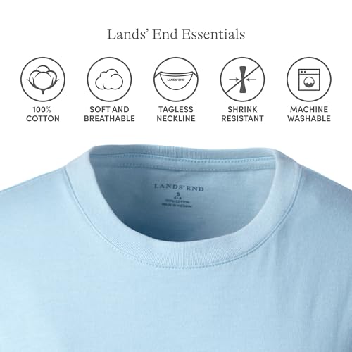 Lands' End Essentials Women's Long-Sleeve Soft Cotton T-Shirt - Tailored Feminine Fit3