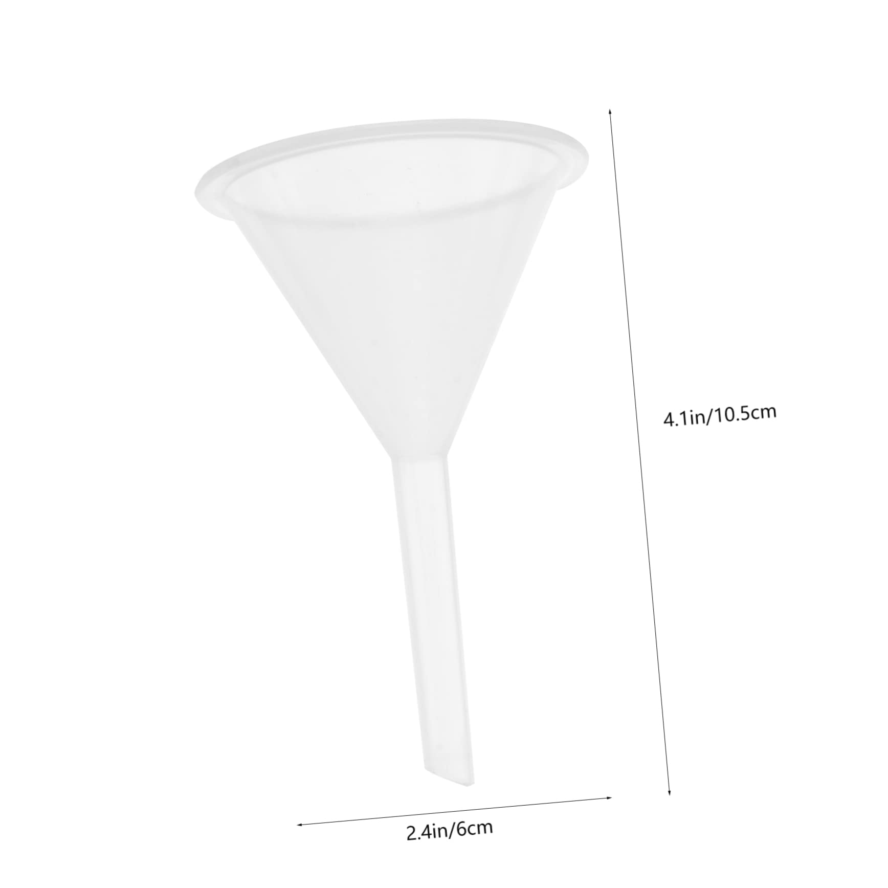 HOLIDYOYO 5 Pcs 60ml Plastic Funnel Set Filter Funnel for Water Bottles No-Mess Guard Nesting Design for Car Oil Changes Transmission Fluids