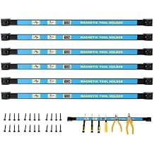 6PACK 24inch Heavy Duty Magnet Tool Bar,Magnetic Tool Holder,Magnetic Tool Holder Strip,for Workshop Garage,Mounting Screws Included 6PACK 24inch