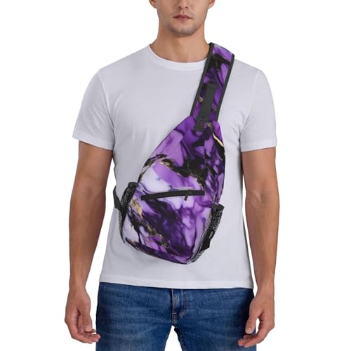 Mochila tipo bandolera negra para senderismo y viaje miniatura 7