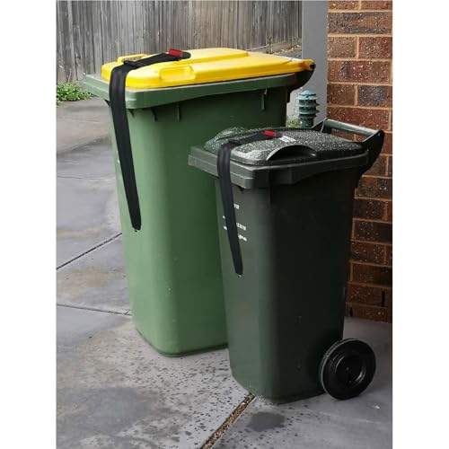 Image of Trash Can Locks for Animals,Buckle Type Trash Can Lid Lock,Raccoon Proof Garbage Cans Lock for Outdoor,Universal Trash Bin Cord Strap