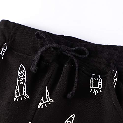 Irsutey Toddler Boys Drawstring Sweatpants Kids Cotton Cute Print Pattern Sports Jogger Casual Active Sweatpants3