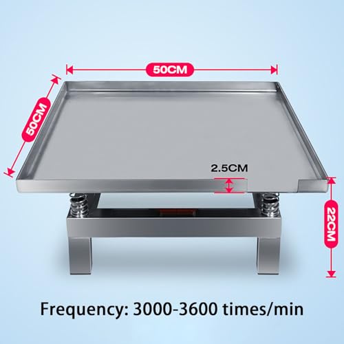 Plataforma vibratoria mini para laboratorio, mesa vibratoria de concreto de acero inoxidable, alta frecuencia de 3000‐3600 veces/min para vibración precisa, compactación y eliminación de burbujas miniatura 7
