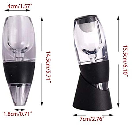 TapóN Botella Tapones De Botella Corchos De Vino Tapones Para VacíO Aireador de vino vertedor con tapón de vacío de vino Pico difusor clásico para botella de vino Aireadores de vino instantáneos
