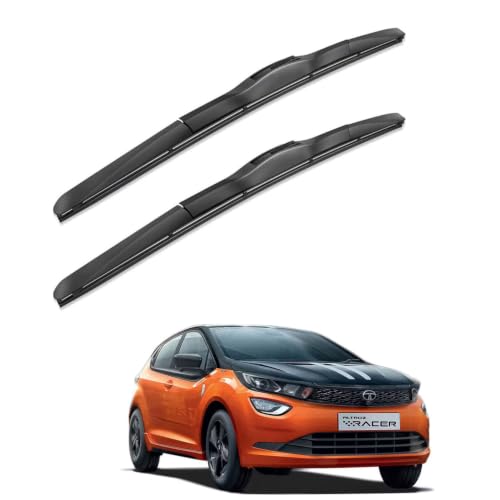 Image of Oshotto Frameless (O.E.M Type) Wiper Blades Compatible with Tata Altroz Racer (24 inch / 16 inch)