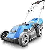 Hyundai 15'' / 38cm 1600w Electric Lawnmower with Rear Roller with Mulching Feature 40 Litre Collection Bag and 5 Cutting Heights with 10m Power Cable
