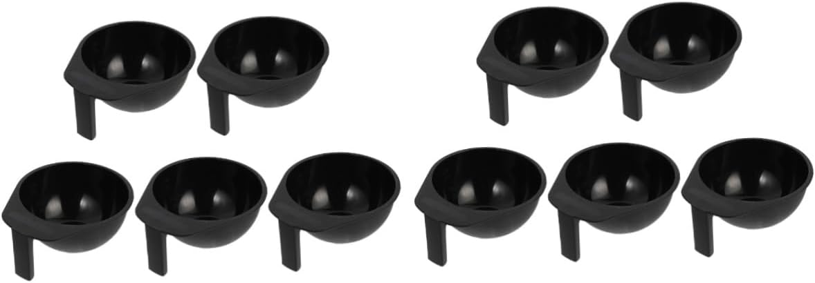 10pcs Hair Dye Mixing Bowls Set Professional Hair Containers for Salon Home Use Lightweight for Dyeing and Coloring Tasks