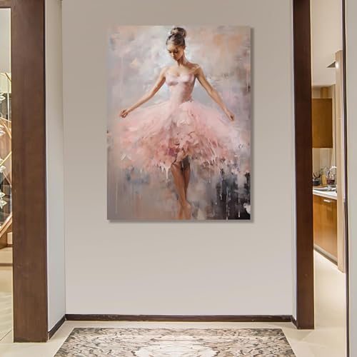 Tableau de danseuse classique avec cadre décoration salon haut de gamme - 2