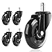 roulettes pour Chaises de Bureau (5set), roulettes pour Sol Dur, 3’’ roulettes Robustes à Faible Bruit, roulettes de Remplacement Universelles, Adaptées à Tous Les Sols