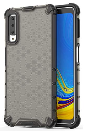 Image of Glasgow Back Case Cover for Samsung Galaxy A7 2018 Shockproof Military Grade Back Case Back Cover - Black