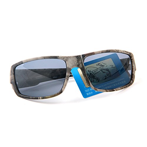 MOTELAN Polarized Camouflage Sunglasses for Men's Fishing Hunting Boating Sun Glasses Grey - Thumbnail 3