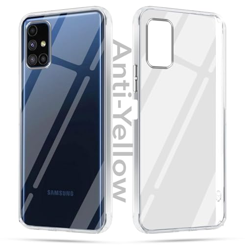 Image of Jkobi Lifetime Anti-Yellow Clear Back Cover Case for Samsung Galaxy M51 (Sleek Hard Crystal | Shockproof and Camera Protection)