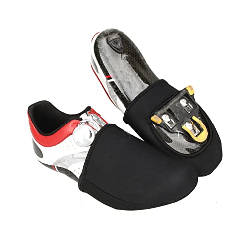 POPETPOP 2 unidades Fundas para zapatos de ciclismo para hombre, cubiertas impermeables y cortaviento, fundas térmicas para media zapatilla, accesorios para bicicleta miniatura 5