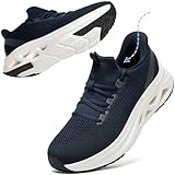 [MERPHINE] 【立ったまま履ける×空洞デザイン×高クッション】スニーカー 運動靴 手を使わず履ける メンズ レディース ジム ジョギング ランニング 軽量 メッシュ 通学 通勤 立ち仕事