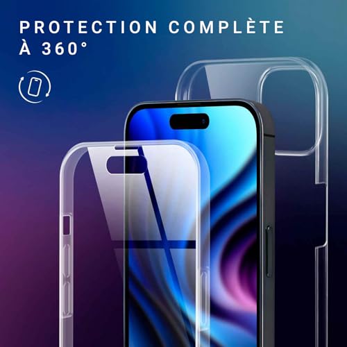 Schutzhülle vorne und Rückseite pour iPhone 15 actif