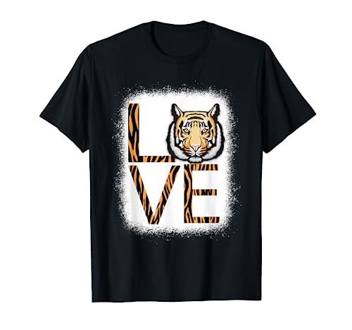 Bengala Tiger Love Bleached Camiseta