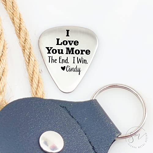 Sm Design I Love You More Guitar Pick Gift For Boyfriend On Valentines Day Guitar Pick Personalized Guitar Pick Husband The End I Win Guitar Pick End-Pick thumb #7