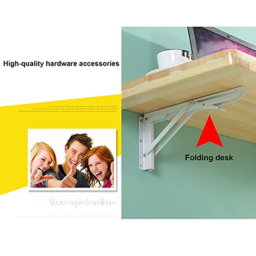 Table pliante murale 40x120 cm pour rompre le manque d'espace avec un bureau flottant - 8