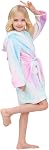 Unisex Kid's Flannel Unicorn Bathrobes Hoodie Unicorns Gifts for Girls