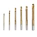 6pcs New 3-8mm Titanium Coated HSS Drill Bit Electric Drill Plastic Metal Hole Grooving Drill Saw Carpenter Woodworking Tools