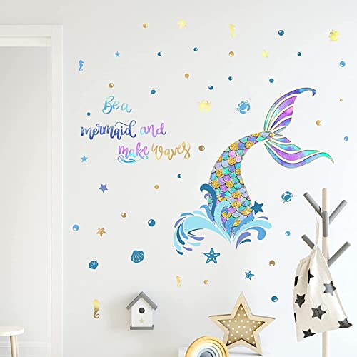 Vinilos Decorativos Sirena para Habitaciones Infantiles miniatura 4