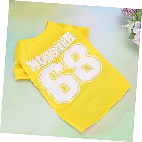 CIYODO Colete De Verão Blusas De Verão Meninos Camisa Social Roupas De Cachorrinho Pano Respirável P